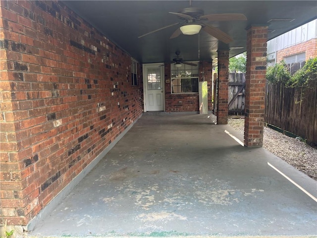 4813 Lake Como Ave, Metairie, LA 70006 - view of patio / terrace with a ceiling fan
