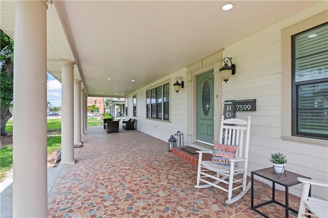 7599 Park Ave, Houma, LA 70364 - view of porch