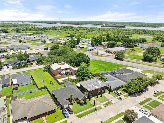 2017 Charles Dr, Chalmette, LA 70043 - aerial perspective of suburban area with a nearby body of water