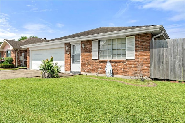 1816 Giuffrias Ave, Metairie, LA 70001 - ranch-style house with brick siding, concrete driveway, and a garage