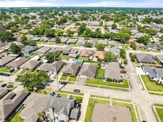 1816 Giuffrias Ave, Metairie, LA 70001 - aerial overview of property's location with nearby suburban area