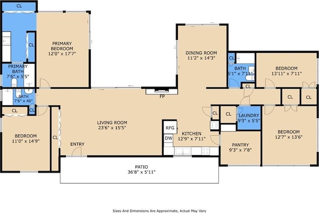 1501 Poinsettia Dr, Metairie, LA 70005 - floor plan / room layout
