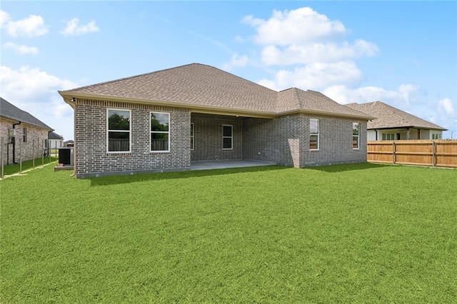 156 Mallard Dr, Westwego, LA 70094 - rear view of property with cooling unit, brick siding, and a patio area