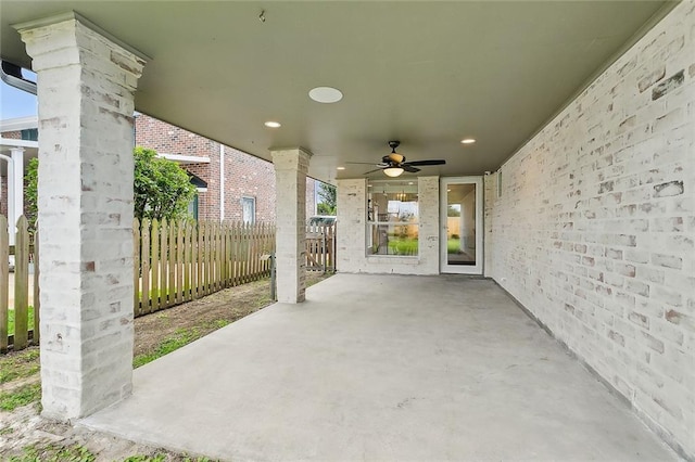 4721 Chastant St, Metairie, LA 70006 - view of patio / terrace with ceiling fan