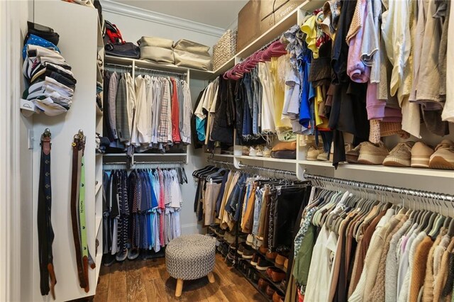 247 26th St, New Orleans, LA 70124 - spacious closet featuring wood finished floors
