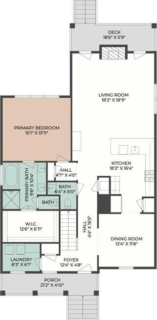 247 26th St, New Orleans, LA 70124 - floor plan / room layout