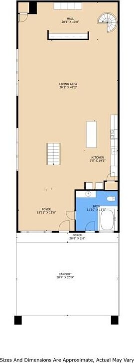 3300 Dumaine St, New Orleans, LA 70119 - home floor plan