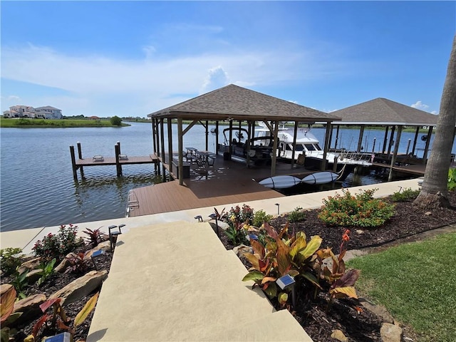 2097 S Lakeshore Blvd, Slidell, LA 70461 - dock area featuring boat lift and a water view