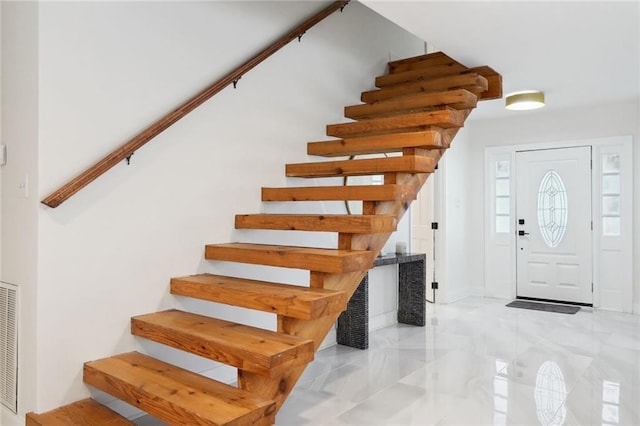 5537 Cherlyn Dr, New Orleans, LA 70124 - stairway with marble finish floors