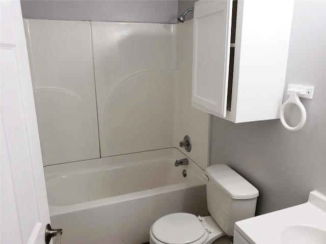 4020 N Claiborne Ave, New Orleans, LA 70117 - full bathroom with toilet, vanity, and shower / bathtub combination