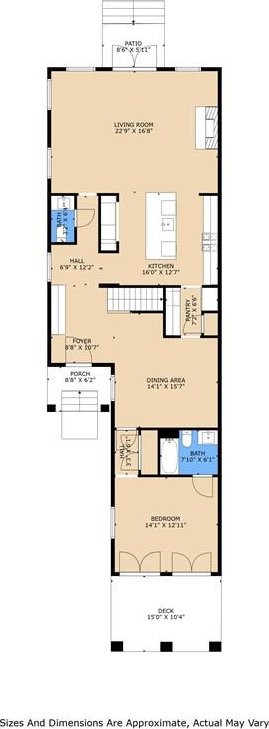 1113 9th St, New Orleans, LA 70115 - property floor plan