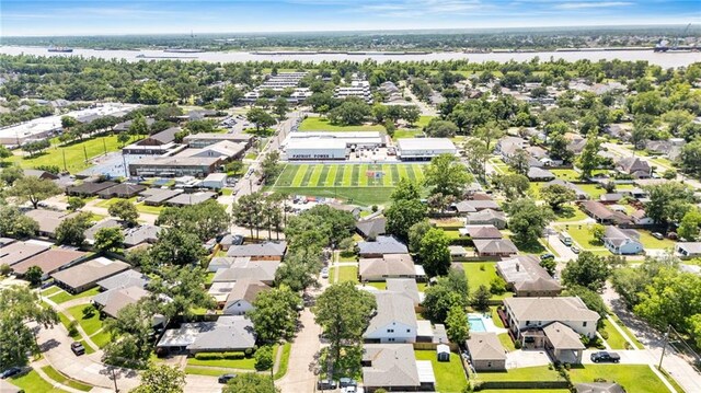 212 Nelson Dr, River Ridge, LA 70123 - aerial perspective of suburban area featuring a large body of water