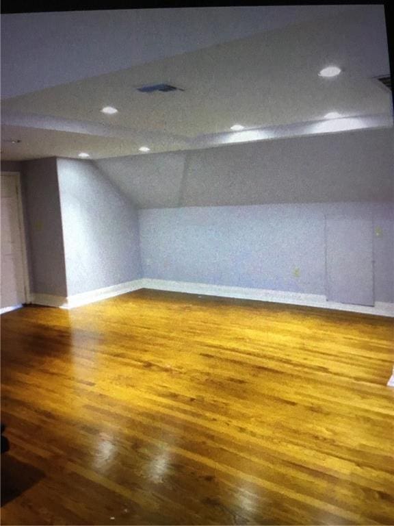 4649 Dart St, New Orleans, LA 70125 - basement with wood finished floors and baseboards