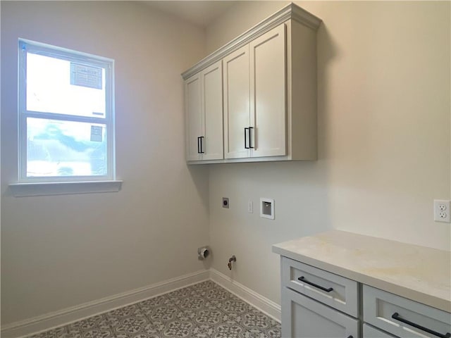 1337 Avenue Lacroix Ave, Lacroix, Covington, LA 70433 - laundry room with electric dryer hookup, baseboards, plenty of natural light, and hookup for a gas dryer