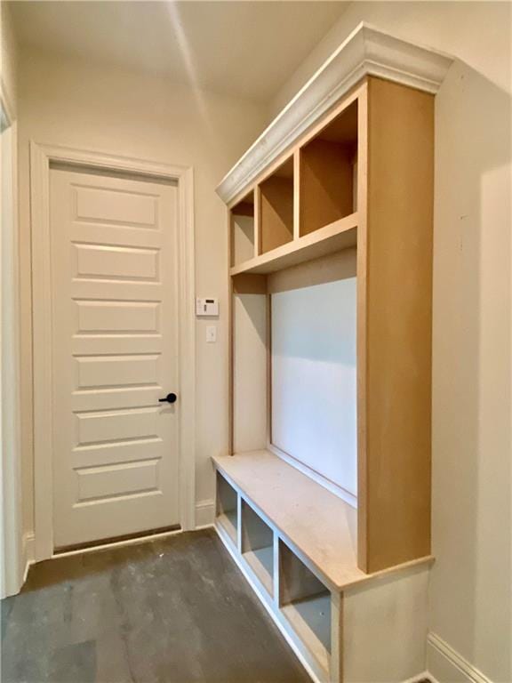 1337 Avenue Lacroix Ave, Lacroix, Covington, LA 70433 - mudroom featuring concrete floors and baseboards