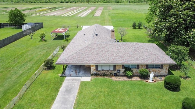 477 S Church St, Garyville, LA 70051 - overview of rural landscape