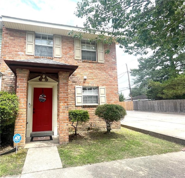 29 Brandon Hall Dr Unit D, Destrehan, LA 70047 - property entrance with brick siding