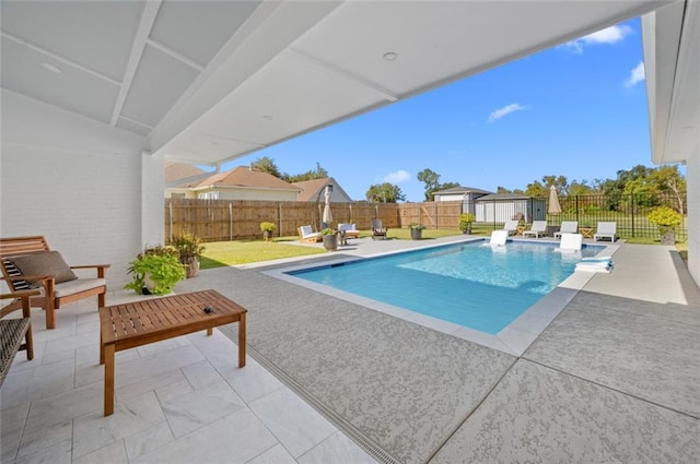 3508 Main St, La Place, LA 70068 - view of swimming pool featuring a patio area and a fenced backyard