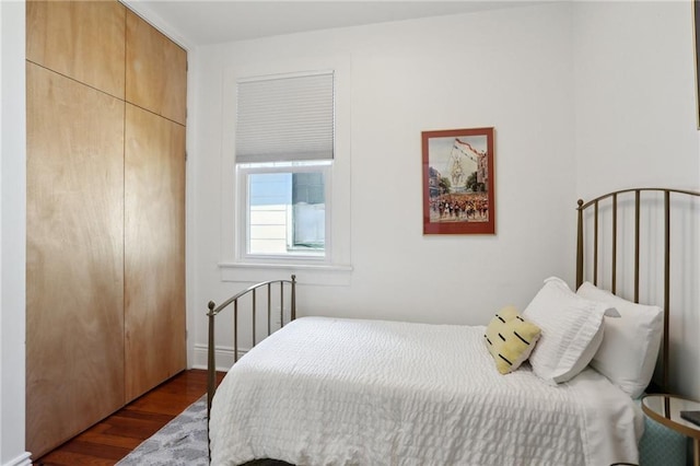 304 Henry Clay Ave, New Orleans, LA 70118 - bedroom featuring wood finished floors and a closet