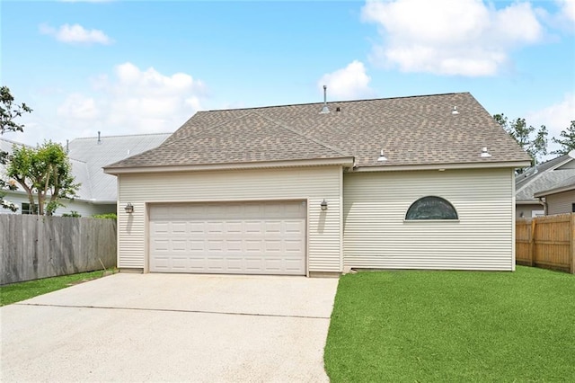 228 Shady Pond Ln, Covington, LA 70435 - view of front facade with concrete driveway, a garage, and roof with shingles