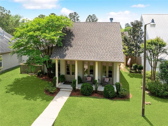 228 Shady Pond Ln, Covington, LA 70435 - view of front facade with roof with shingles and covered porch