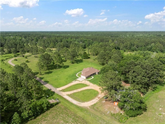 15488 Lake Ramsey Rd, Covington, LA 70435 - aerial overview of property's location featuring a heavily wooded area