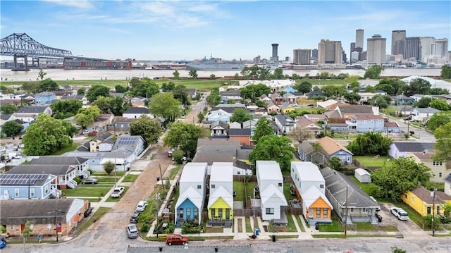 1039 Verret St, New Orleans, LA 70114 - aerial perspective of suburban area featuring city skyline