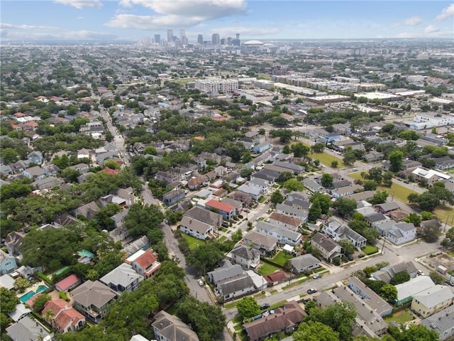 4198 Dumaine St, New Orleans, LA 70119 - aerial view of property and surrounding area with nearby urban area