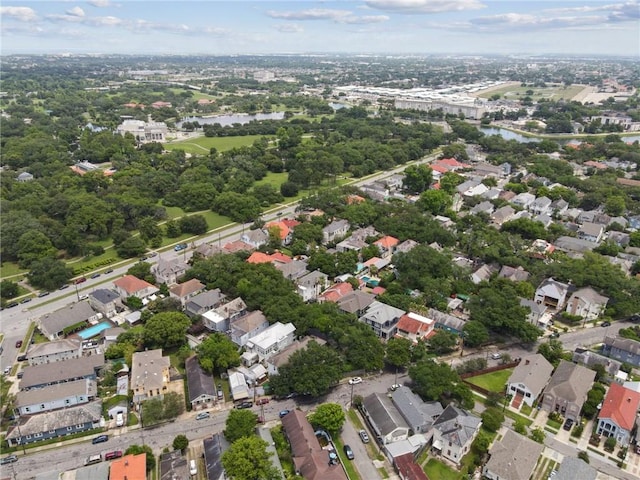 4198 Dumaine St, New Orleans, LA 70119 - aerial view of property and surrounding area with a nearby body of water and nearby suburban area