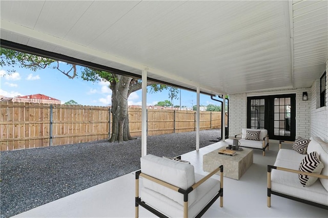 2024 Manson Ave, Metairie, LA 70001 - sunroom / solarium with an outdoor living space, healthy amount of natural light, and french doors