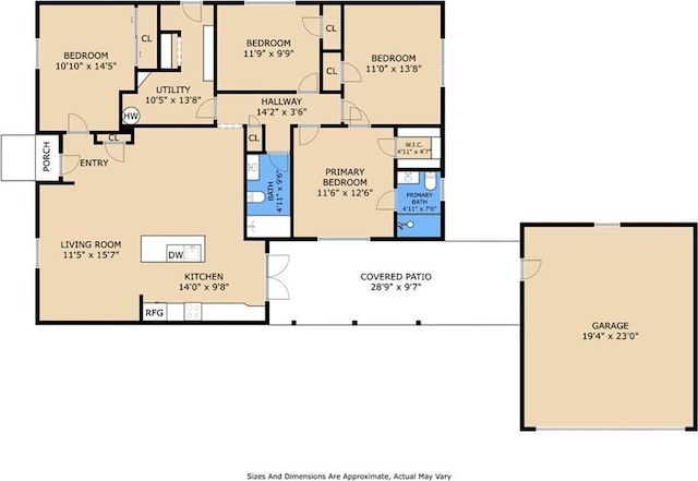2024 Manson Ave, Metairie, LA 70001 - home floor plan