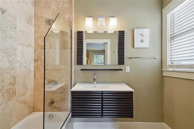 1141 Allen Toussaint Blvd, New Orleans, LA 70124 - full bath with washtub / shower combination and vanity