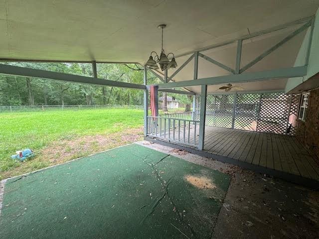 10836 Big Sur Dr, Baton Rouge, LA 70818 - view of patio featuring a deck