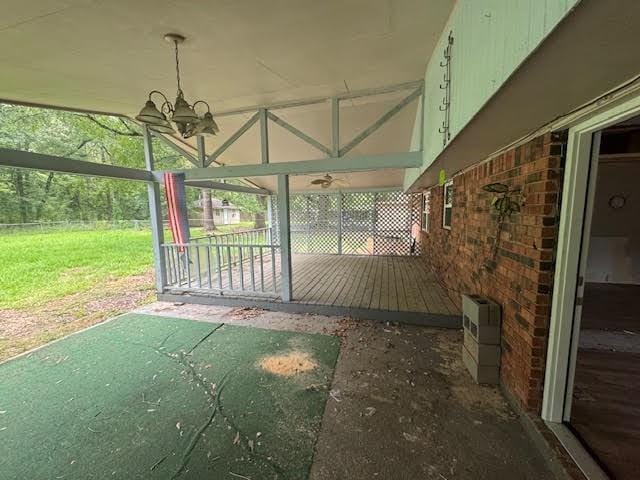 10836 Big Sur Dr, Baton Rouge, LA 70818 - view of patio featuring a wooden deck