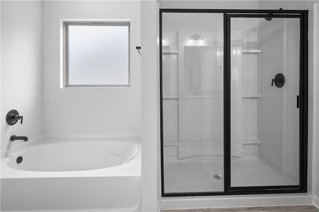 5357 Bypass Breeze Ave, Slidell, LA 70461 - bathroom featuring a shower stall and a bath