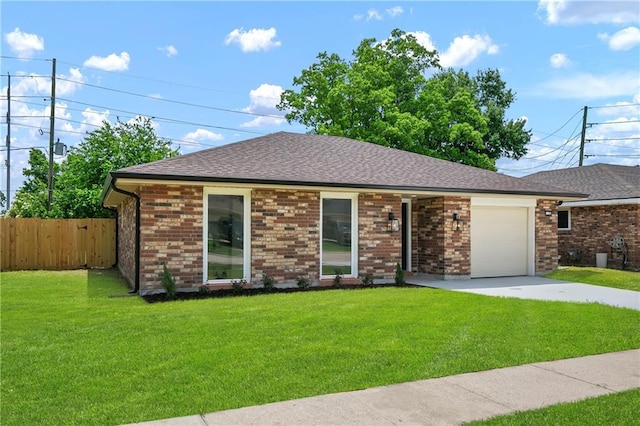 30 Normandy Dr, Kenner, LA 70065 - ranch-style house featuring driveway, a garage, brick siding, and a shingled roof