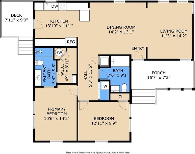 3429 Willow St, New Orleans, LA 70115 - home floor plan