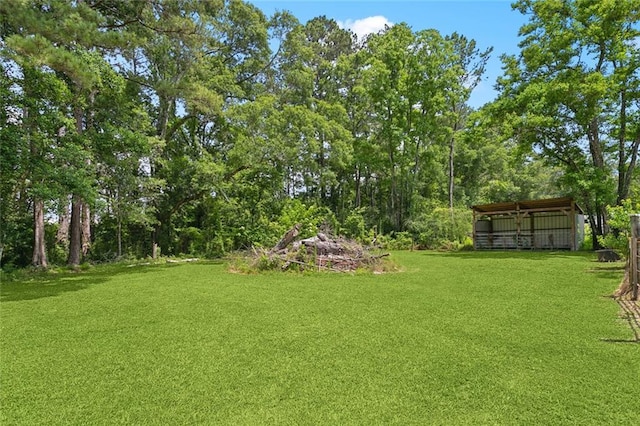 12175 Reid Rd, Amite, LA 70422 - view of green lawn featuring an outbuilding