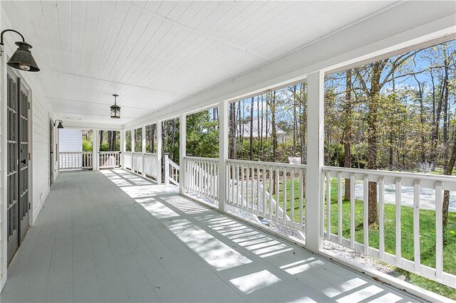 59314 Cypress Bayou Ln, Lacombe, LA 70445 - view of unfurnished sunroom