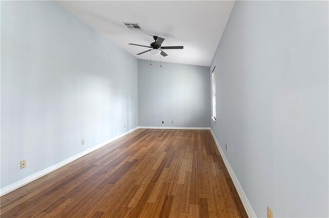 59314 Cypress Bayou Ln, Lacombe, LA 70445 - unfurnished room with ceiling fan, wood finished floors, and baseboards