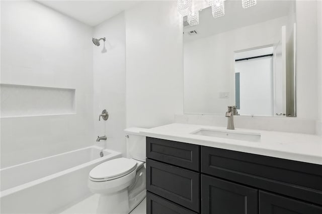 1221 Gaudet Dr, Marrero, LA 70072 - bathroom featuring vanity and bathtub / shower combination