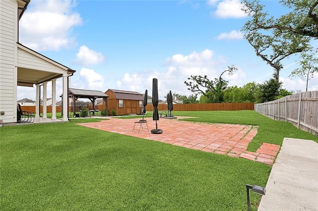 9574 W Terran Ln, Waggaman, LA 70094 - view of yard featuring a gazebo and a patio