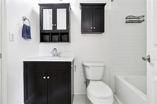 732 Cherokee St Unit 302, New Orleans, LA 70118 - bathroom with vanity, toilet, baseboards, and  shower combination