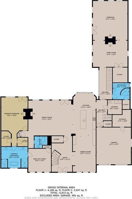 139 Fontainbleau Dr, Mandeville, LA 70471 - property floor plan
