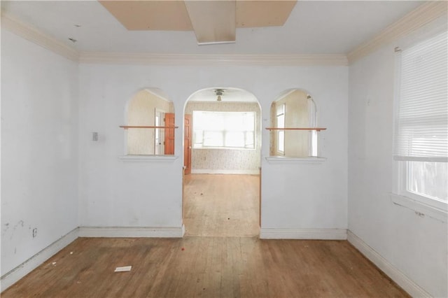 717 E Jefferson Park, Jefferson, LA 70121 - empty room with wood finished floors and crown molding