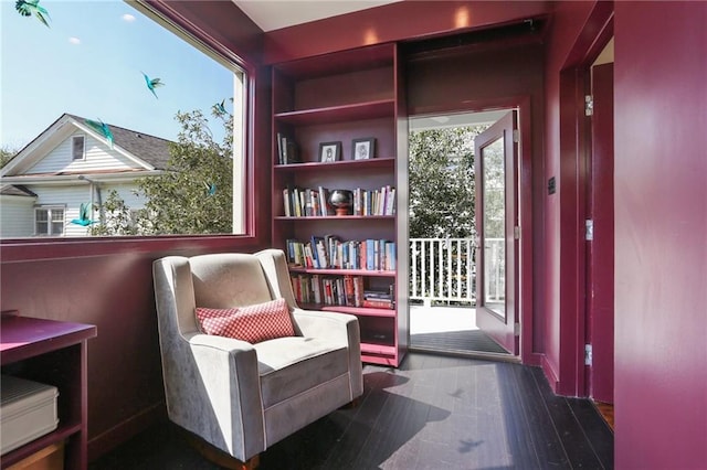 1212 Milan St, New Orleans, LA 70115 - living area with dark wood finished floors