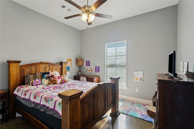 19499 Deerfield Loop, Loranger, LA 70446 - bedroom with baseboards and ceiling fan