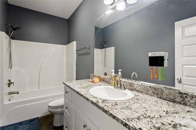 19499 Deerfield Loop, Loranger, LA 70446 - full bathroom with toilet, vanity, and  shower combination