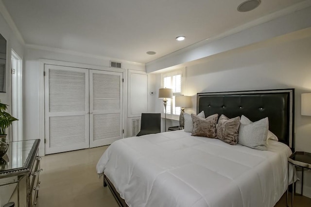 1323 Dauphine St Unit 3, New Orleans, LA 70116 - bedroom featuring a closet and recessed lighting