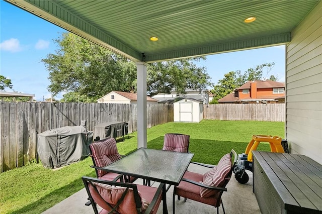 1233 Brockenbraugh Ct, Metairie, LA 70005 - view of patio featuring outdoor dining space
